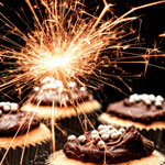 Kaarsjes en vuurwerk